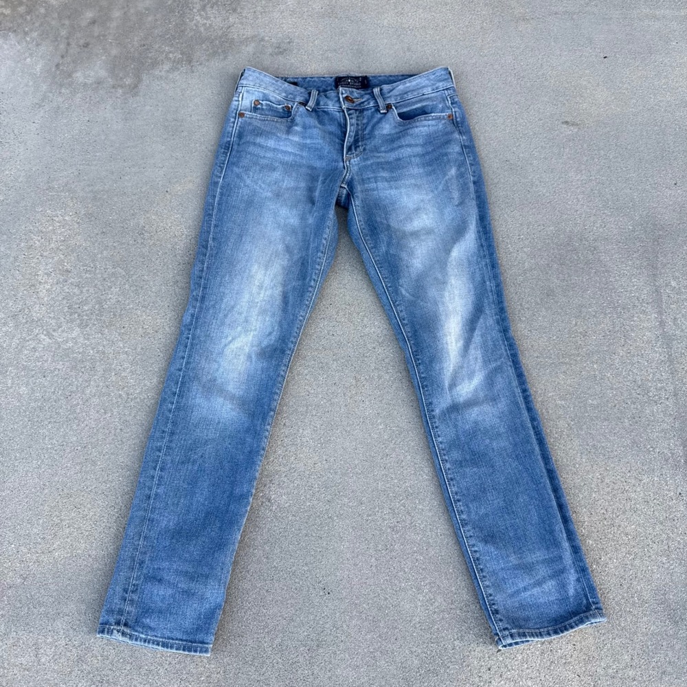 Lucky Brand Lolita Skinny Jeans Womens 2/26 Medium Wash Low Rise Denim Stretch